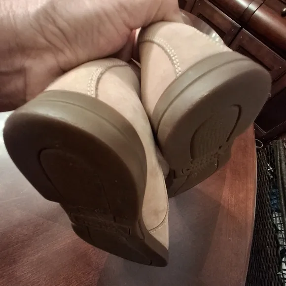 Vittorio Virgili Men Embroidery Shoes Beige Suede Loafers Italy Size EU41/US 8