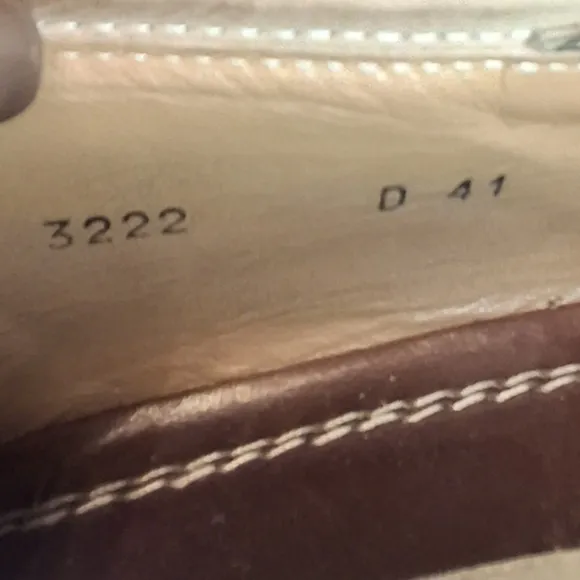 Vittorio Virgili Men Embroidery Shoes Beige Suede Loafers Italy Size EU41/US 8