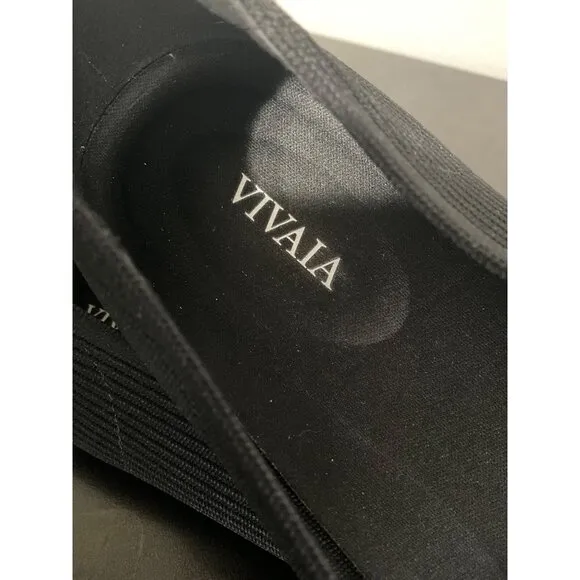 VIVAIA Margot 2.0 Square-Toe V-Cut Flats Black size 42 EU/10.5 US