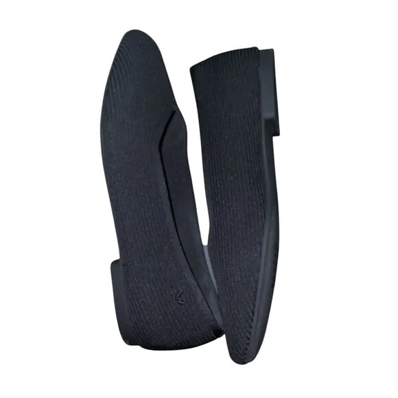 VIVAIA Margot 2.0 Square-Toe V-Cut Flats Black size 42 EU/10.5 US
