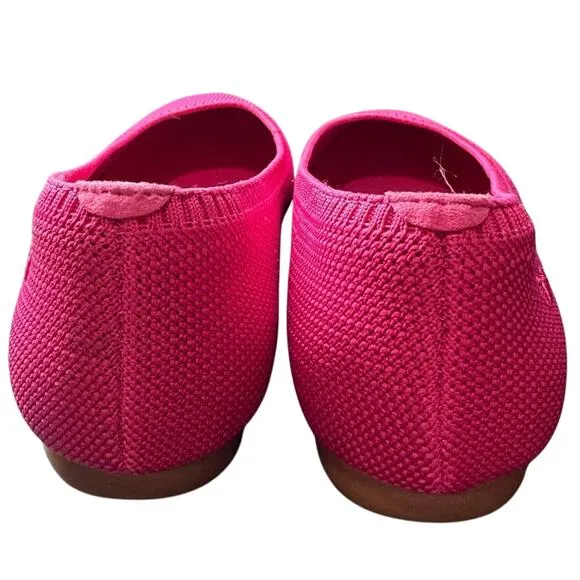 Vivaia NWOB Aria Pointed Toe Ballet Flats In Pitaya Size 6 Size 36.5