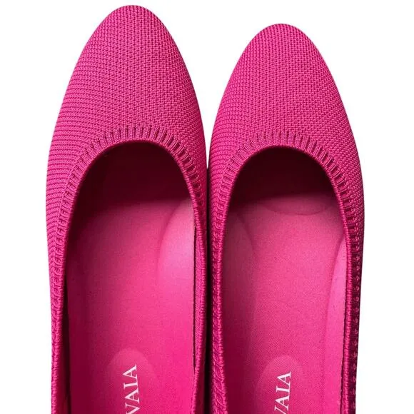 Vivaia NWOB Aria Pointed Toe Ballet Flats In Pitaya Size 6 Size 36.5