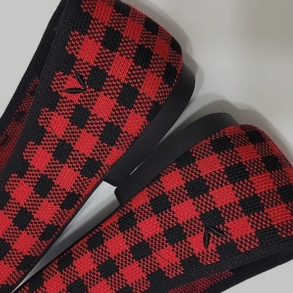 Vivaia Red Plaid Margot 2.0 Flats