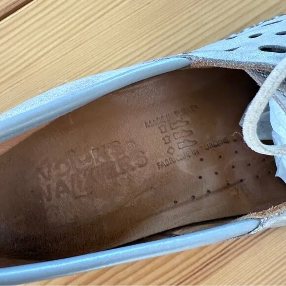 Volks Walker Moonwalk Leather Slip Ons Laser Cut Sneakers Flats Comfort Shoes 39
