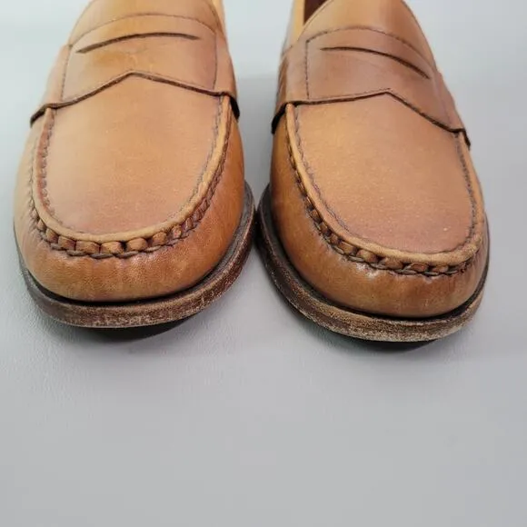 VTG Allen Edmonds Walden Leather Loafers Men's 8 D Brown