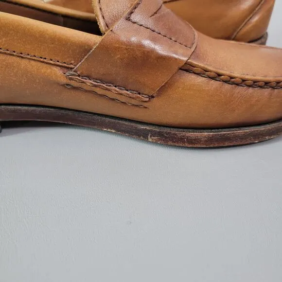 VTG Allen Edmonds Walden Leather Loafers Men's 8 D Brown