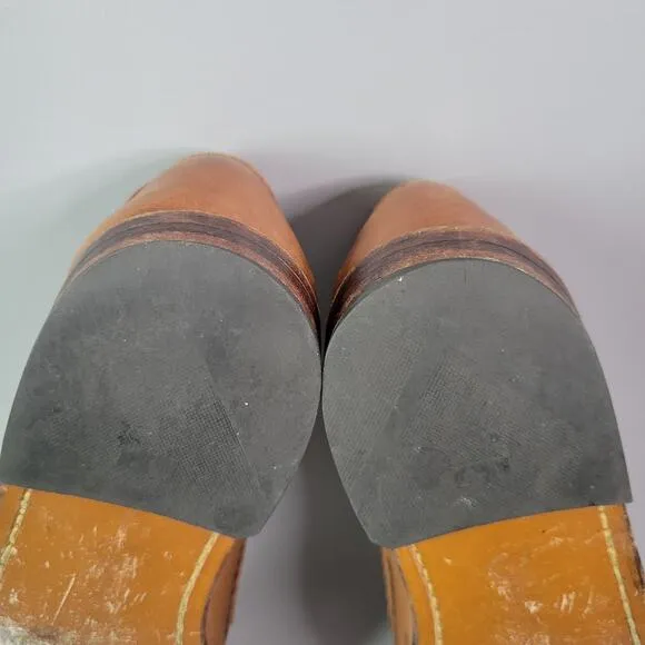 VTG Allen Edmonds Walden Leather Loafers Men's 8 D Brown