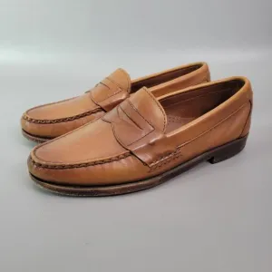 VTG Allen Edmonds Walden Leather Loafers Men's 8 D Brown