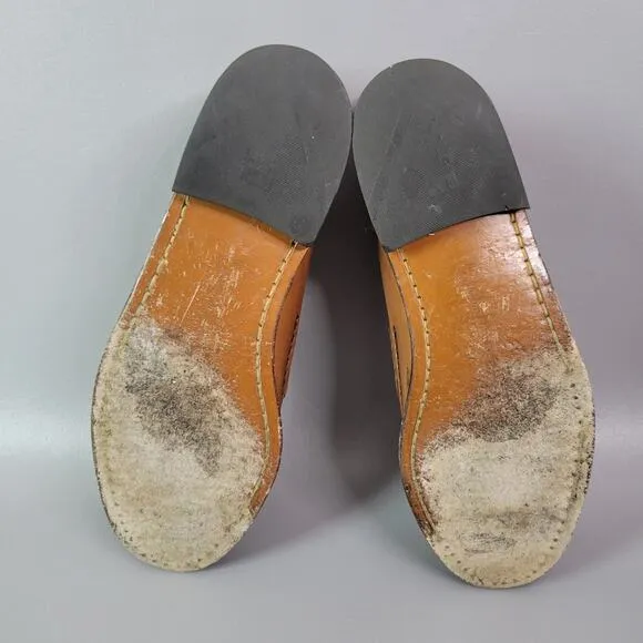 VTG Allen Edmonds Walden Leather Loafers Men's 8 D Brown
