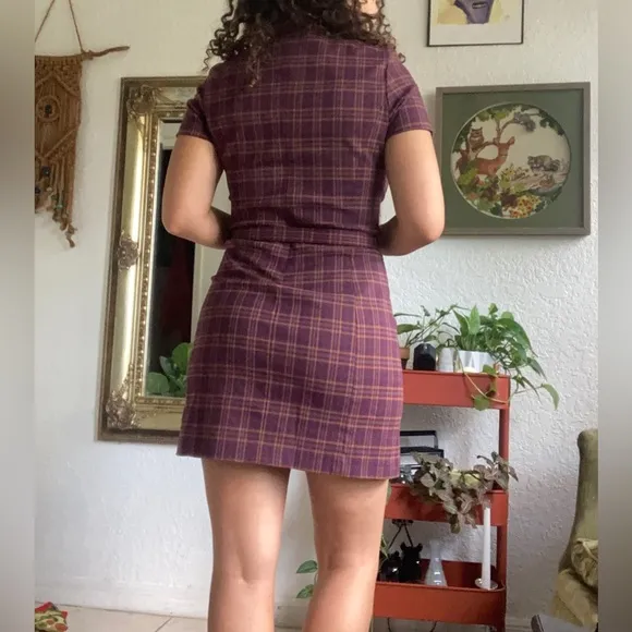 Vtg Gap Plaid Dress