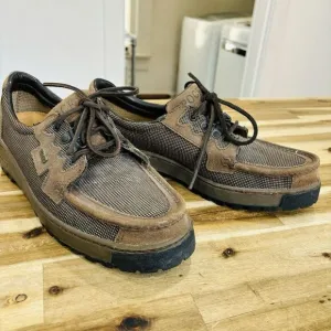 Vtg ROCKY Boots Gore Tex Lace Up Moc Toe Shoes Loafers Made in USA Sz 10.5 Wide