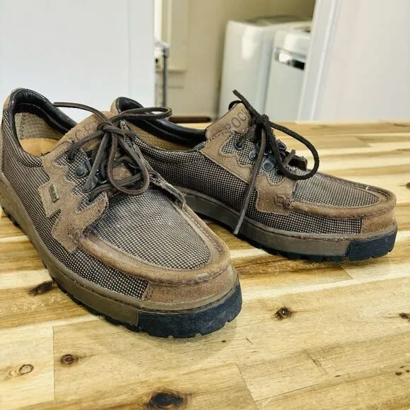 Vtg ROCKY Boots Gore Tex Lace Up Moc Toe Shoes Loafers Made in USA Sz 10.5 Wide