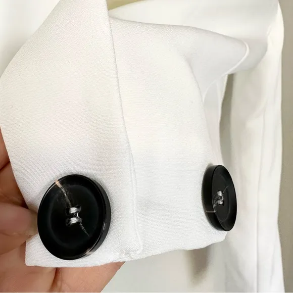 White Cropped Blazer and high waisted mini skirt Set