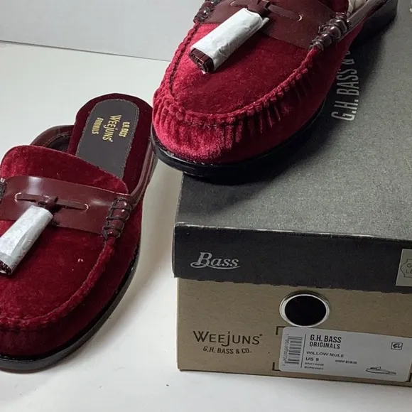 Willow Mule Velvet Loafer By WeeJuns G.H. BASS &amp; CO