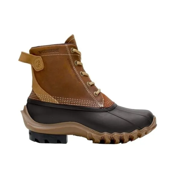 WOLVERINE Women&amp;#39;s Torrent Waterproof Brown &amp;amp; Black EPX Winter Duck Boots