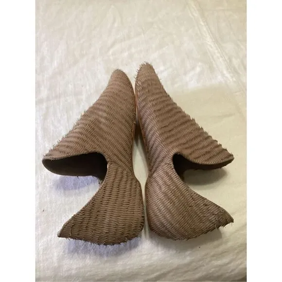 Womens Nubuck Slip On Flats 6.5
