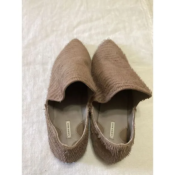 Womens Nubuck Slip On Flats 6.5