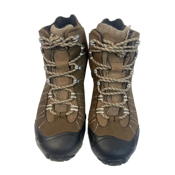 Womens Oboz Bridger Mid B-Dry Waterproof Hiking Boots 9.5 Regular Walnut 22102
