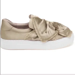Women's Satin Slip-On Sneakers J/Slides NYC