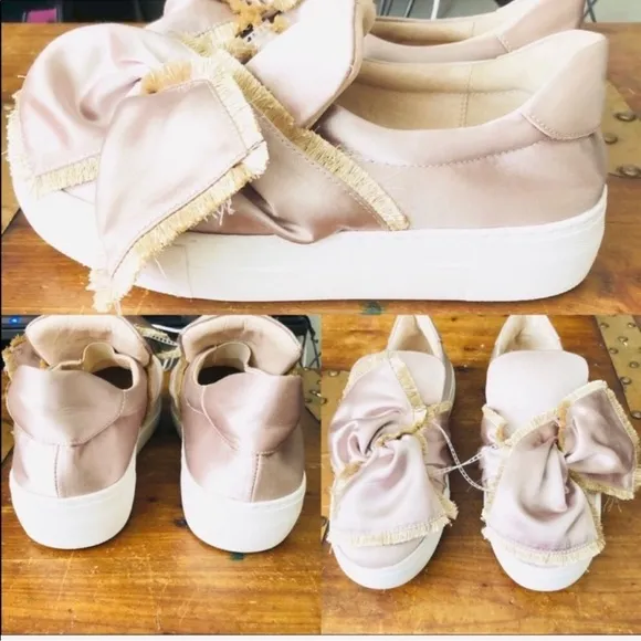 Women's Satin Slip-On Sneakers J/Slides NYC