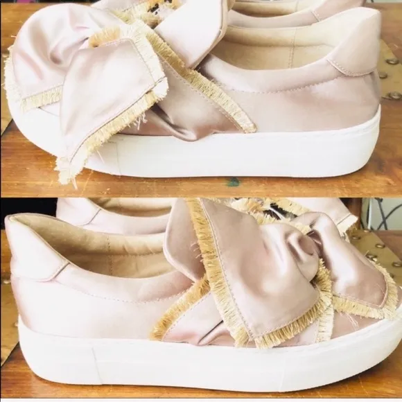Women's Satin Slip-On Sneakers J/Slides NYC