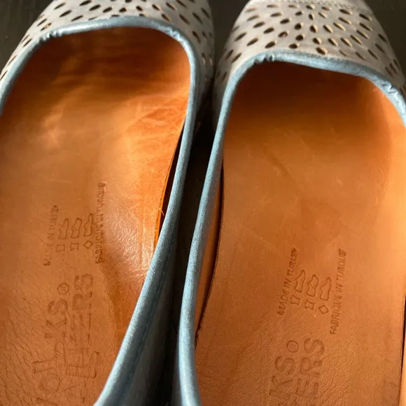 Women's VOLKS WALKERS Flats, Blue, Size 39