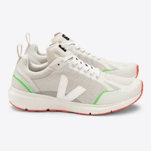 Worn once Veja Candor 2 Alveomesh Natural Cream lime green orange sneakers 7.5