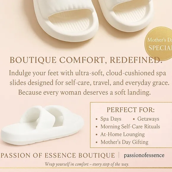 “Wrap yourself in comfort — every step of the way