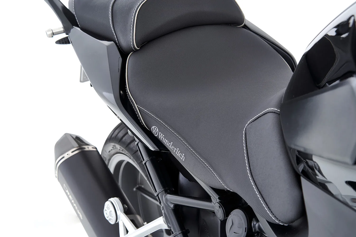 Wunderlich AKTIVKOMFORT rider seat - with seat heating Smart Plug & Play - low - black