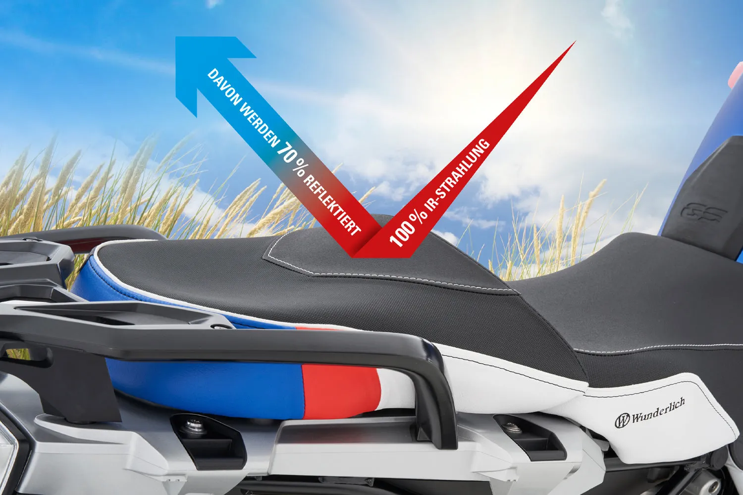 Wunderlich AKTIVKOMFORT rider seat - with seat heating Smart Plug & Play - standard - black