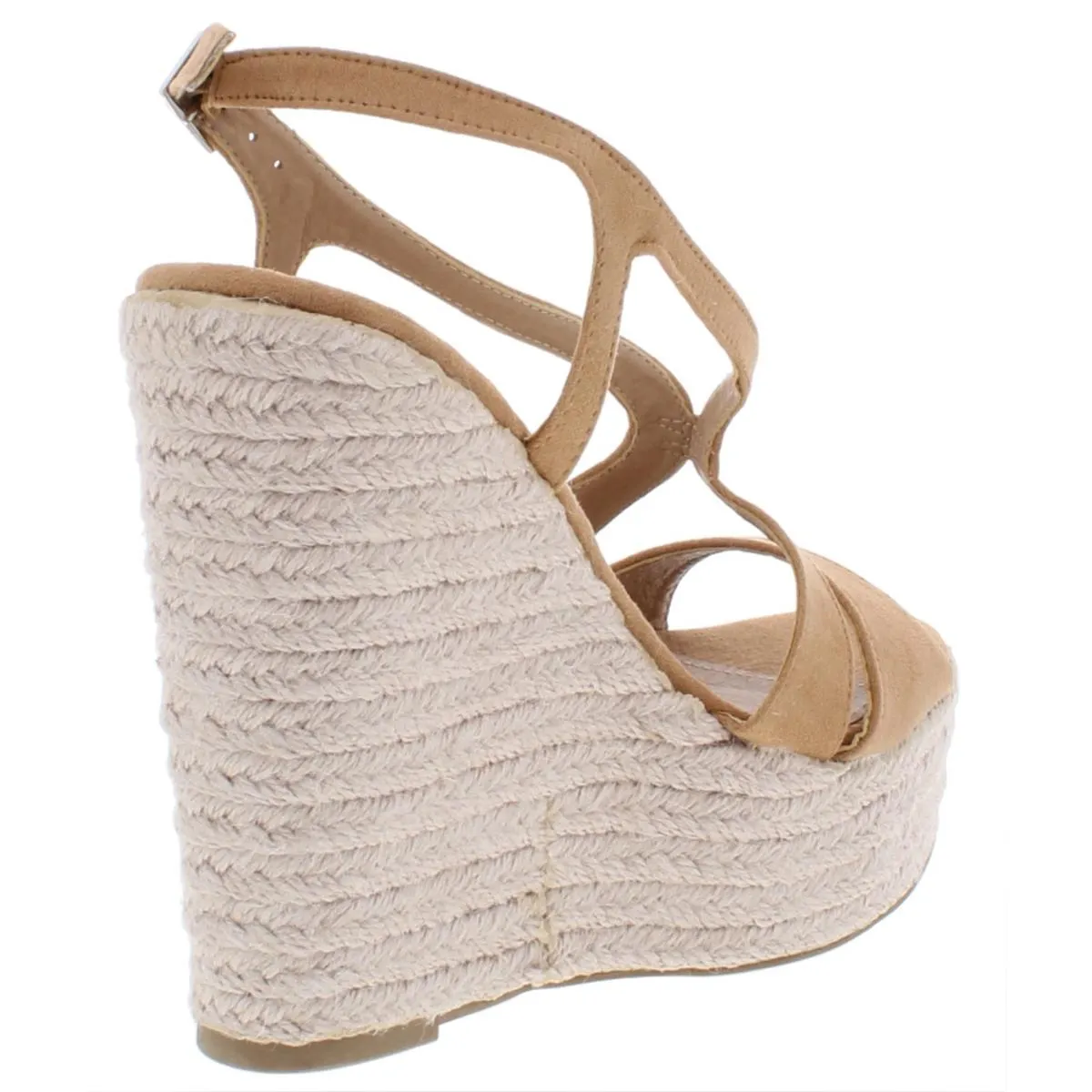 XOXO Womens Sabeen Faux Suede Sandals Espadrilles