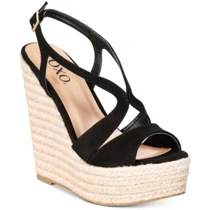 XOXO Womens Sabeen Faux Suede Sandals Espadrilles