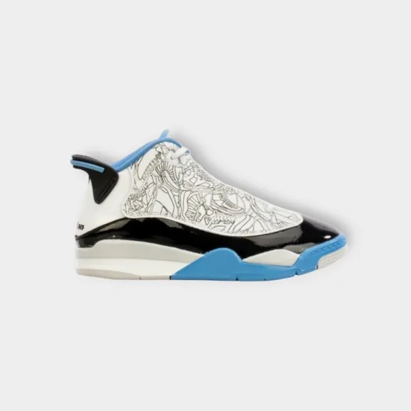 Youth Boys Air Jordan Dub Zero PS 'Legend Blue' Sneaker Athletic Shoes, Size 13C