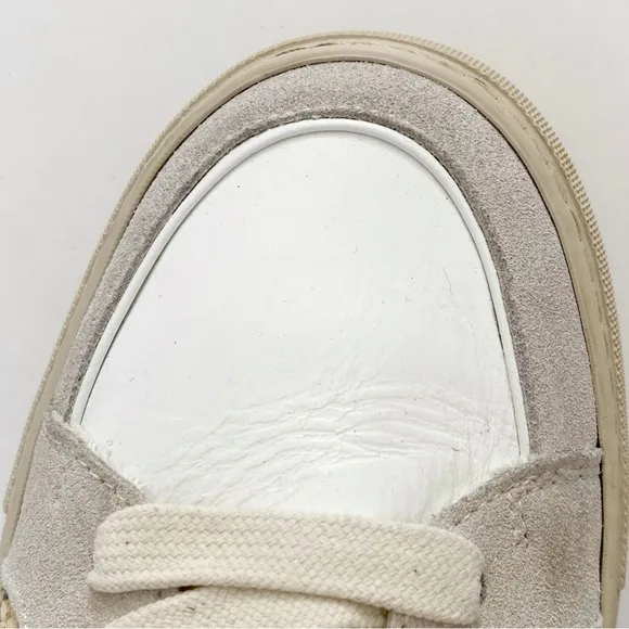 ZADIG &amp; VOLTAIRE BLACK BROWN WHITE GRAY SNAKE PRINT LEATHER LOW TOP SNEAKER shoe