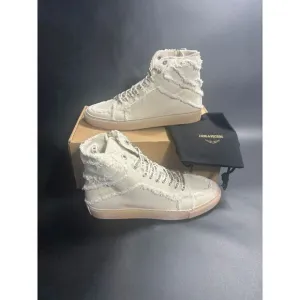 Zadig &amp; Voltaire NIB High Flash Distressed  Sneakers Flash  FR41/US10‎ MSRP $398