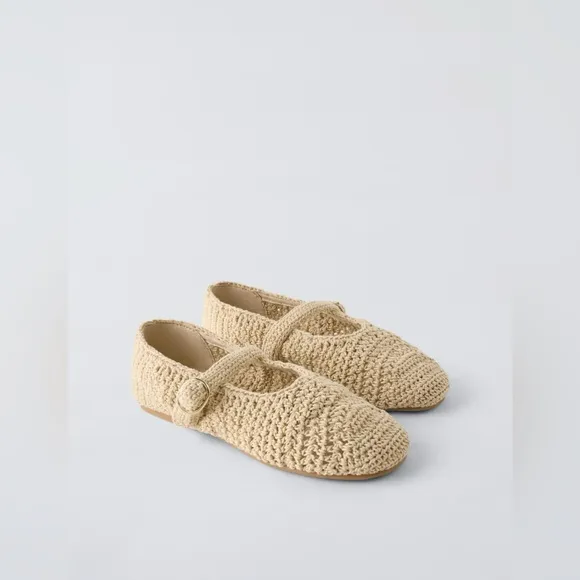 Zara Crochet Ballet Flat