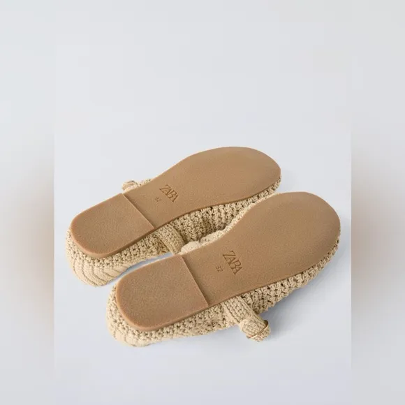 Zara Crochet Ballet Flat