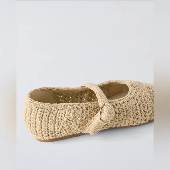 Zara Crochet Ballet Flat