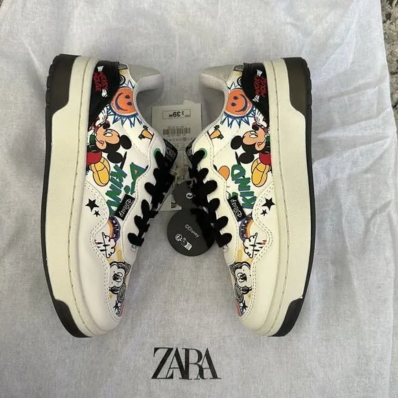 ZARA Kids | White | MICKEY MOUSE AND FRIENDS © DISNEY SNEAKERS